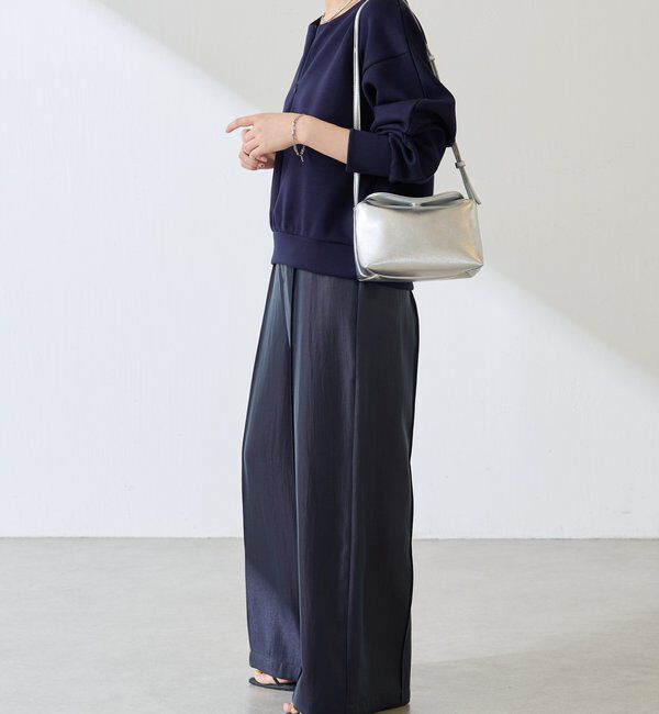  「サテンワイドパンツ」|チノ|
