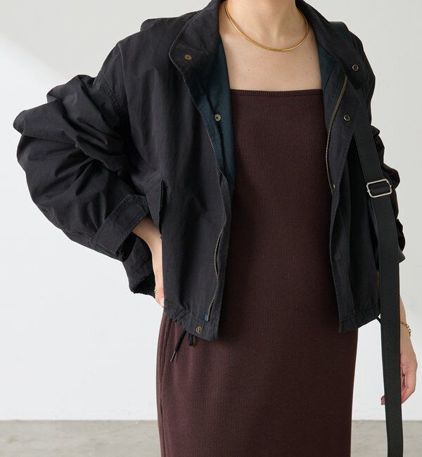  「【ROYAL NAVY COLLAGE　別注】スタンドショートブルゾン」|ベスト・ジレ|