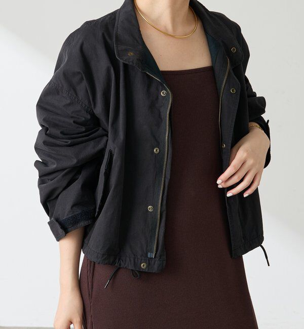  「【ROYAL NAVY COLLAGE　別注】スタンドショートブルゾン」|ベスト・ジレ|