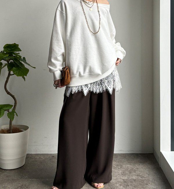  「【累計販売数3万枚突破/22色４サイズ展開！】タックワイドパンツ」|チノ|