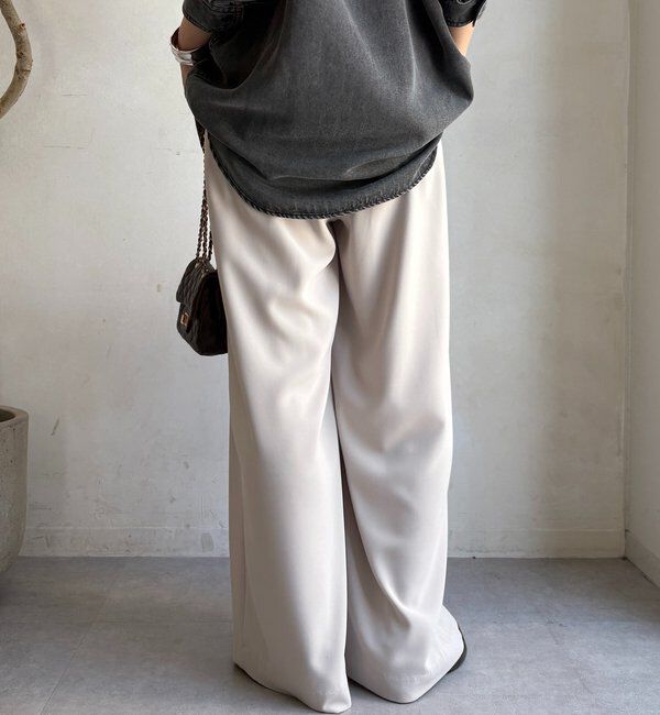  「【累計販売数3万枚突破/22色４サイズ展開！】タックワイドパンツ」|チノ|