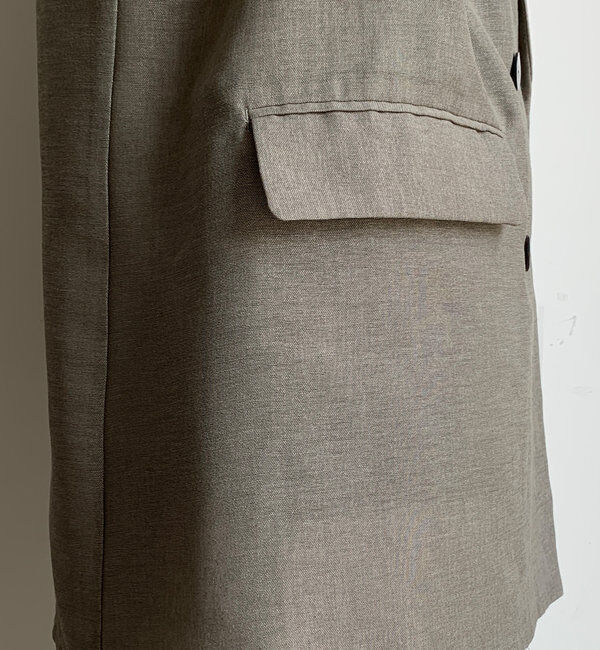  「【ウォッシャブル】シアーダブルジャケット」|テーラードジャケット|