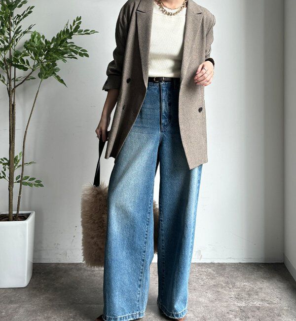  「【完売サイズ再販開始！】ワイドデニム」|デニム|