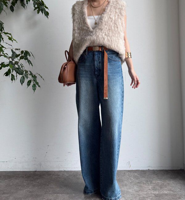  「【完売サイズ再販開始！】ワイドデニム」|デニム|