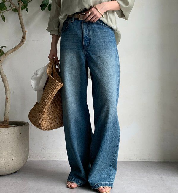  「【完売サイズ再販開始！】ワイドデニム」|デニム|