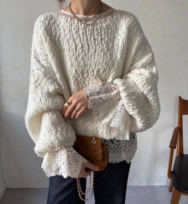  「レースフレアブラウス」|シャツ・ブラウス|