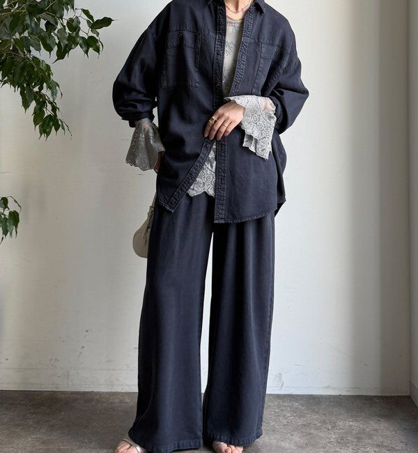  「レースフレアブラウス」|シャツ・ブラウス|