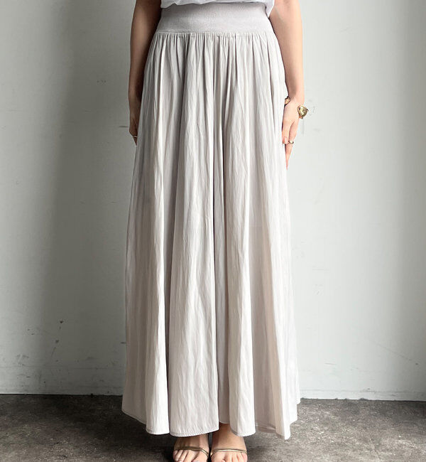  「ウエストリブギャザースカート」|スカート|