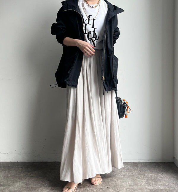  「ウエストリブギャザースカート」|スカート|