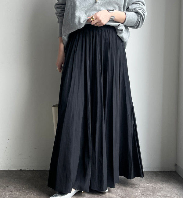  「ウエストリブギャザースカート」|スカート|