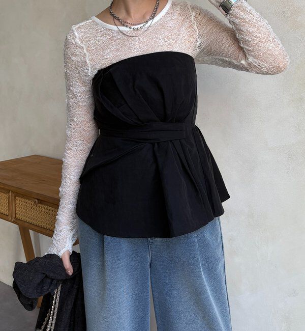  「アシメタックビスチェ」|シャツ・ブラウス|