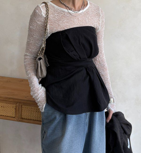  「アシメタックビスチェ」|シャツ・ブラウス|