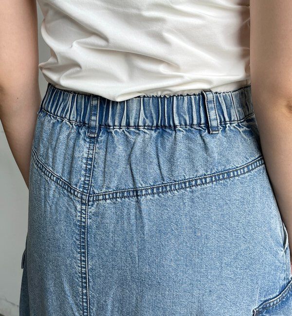  「リヨセルデニムカーゴスカート」|スカート|