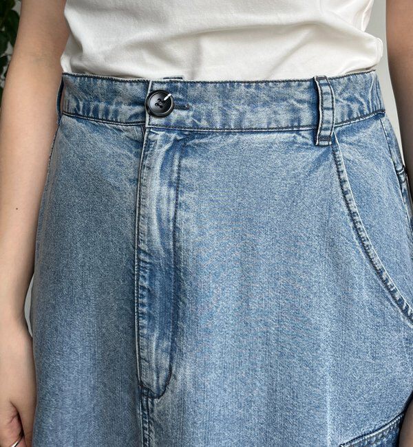  「リヨセルデニムカーゴスカート」|スカート|