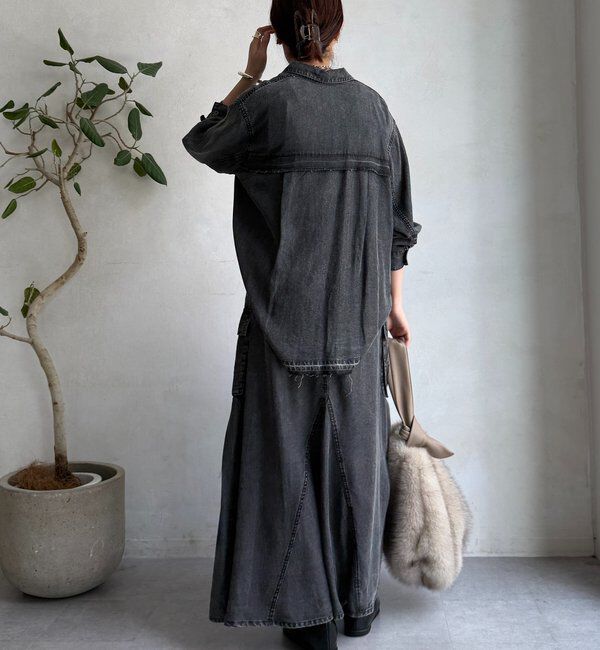  「リヨセルデニムカーゴスカート」|スカート|