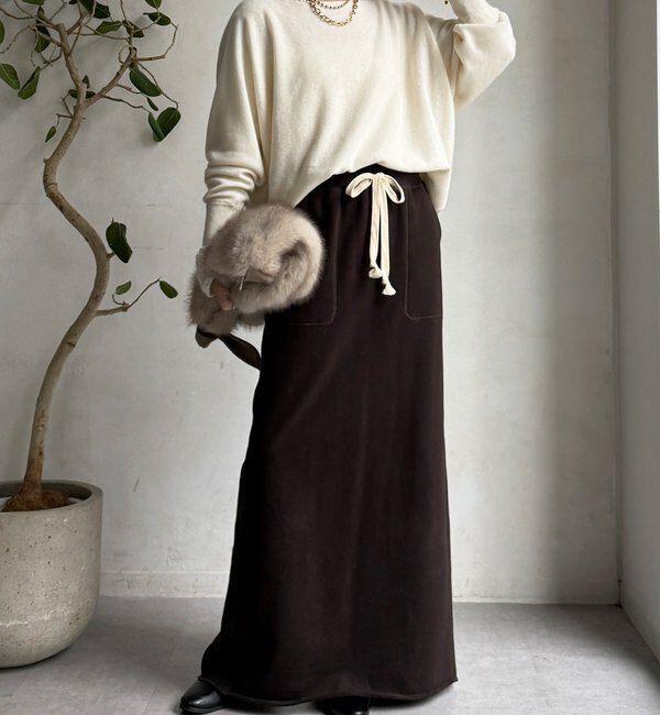  「メリノウール100%ボートネック」|ニット・セーター|