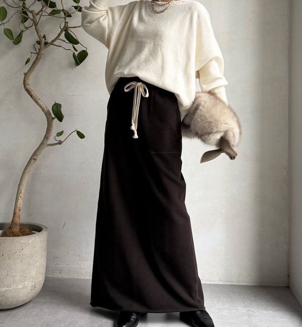  「メリノウール100%ボートネック」|ニット・セーター|