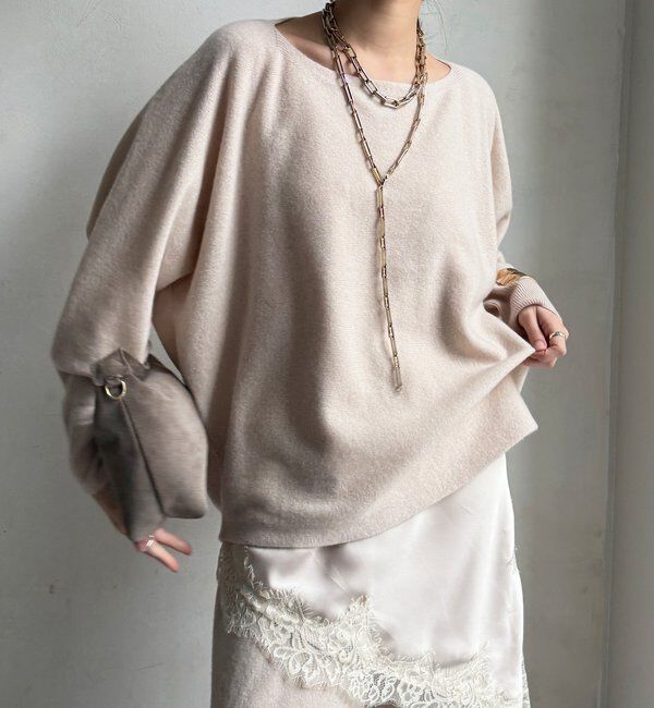  「メリノウール100%ボートネック」|ニット・セーター|