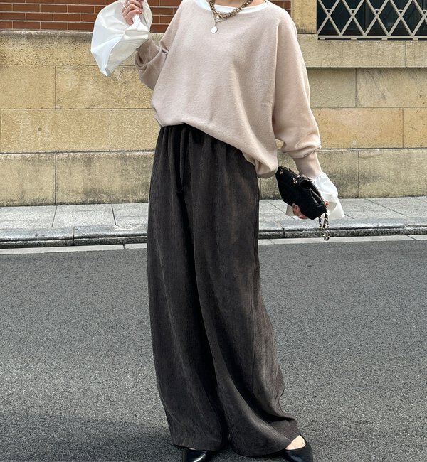  「メリノウール100%ボートネック」|ニット・セーター|