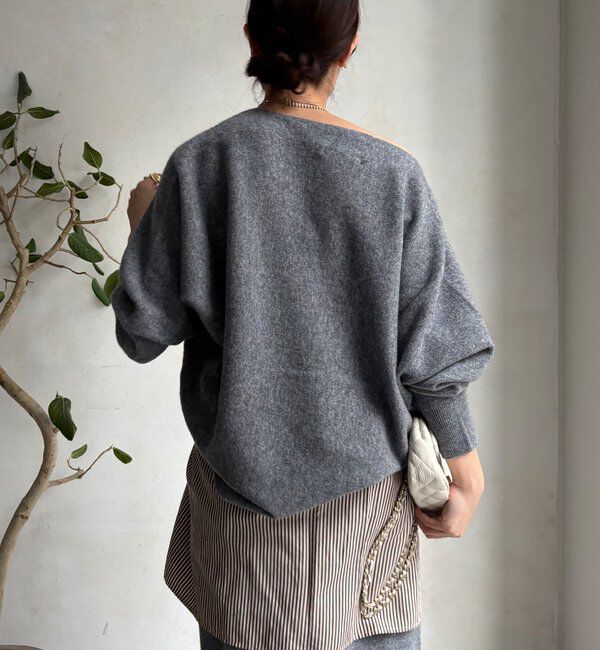  「メリノウール100%ボートネック」|ニット・セーター|