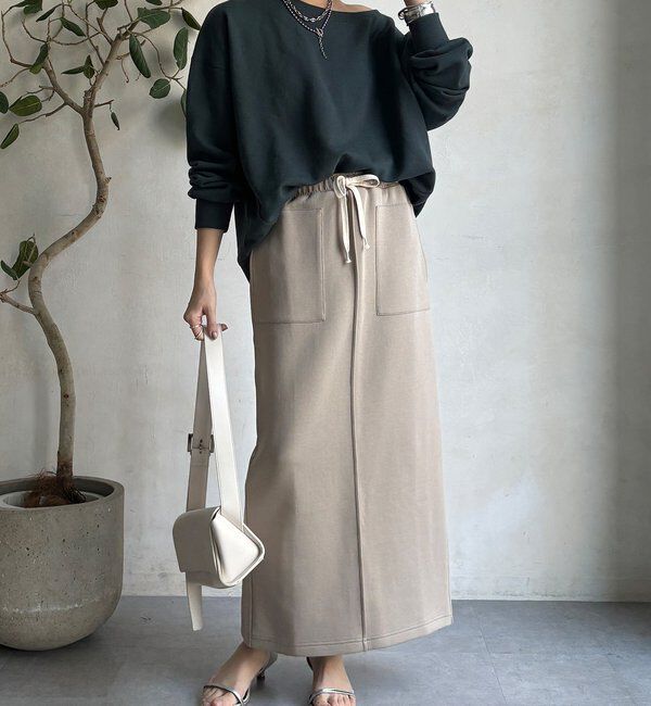  「コットンダンボールタイトスカート」|スカート|