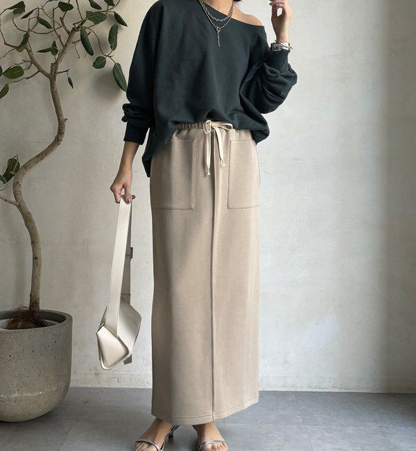  「コットンダンボールタイトスカート」|スカート|