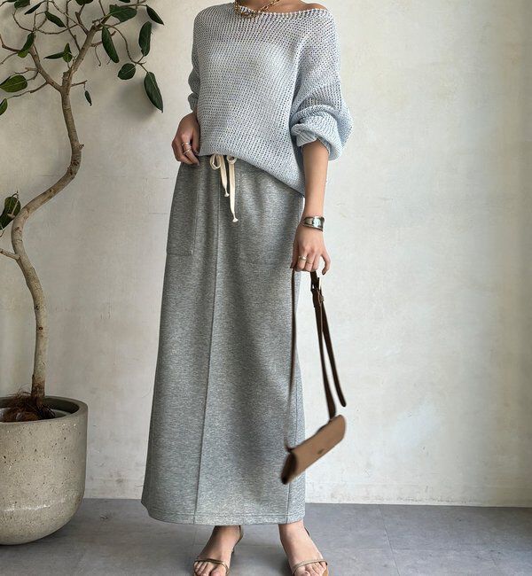  「コットンダンボールタイトスカート」|スカート|