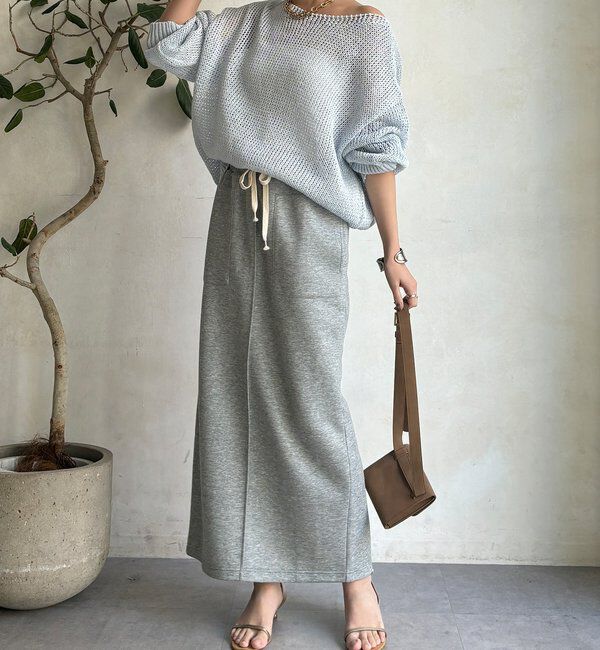  「コットンダンボールタイトスカート」|スカート|