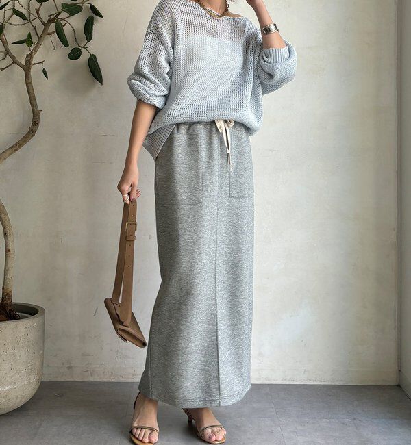  「コットンダンボールタイトスカート」|スカート|