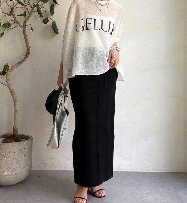  「コットンダンボールタイトスカート」|スカート|