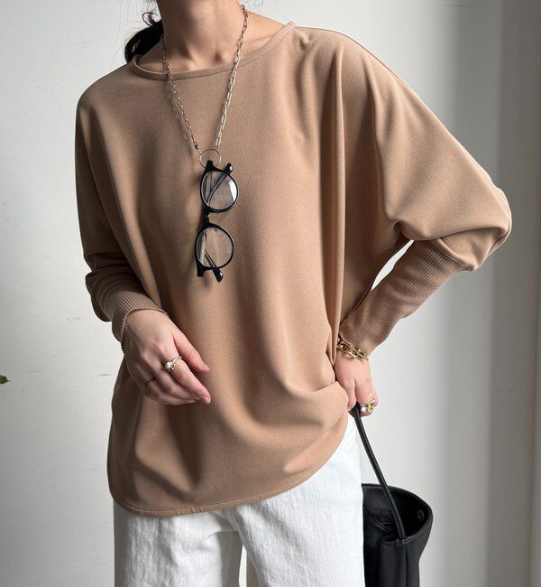  「ジョーゼットドッキングプルオーバー」|シャツ・ブラウス|ベージュ