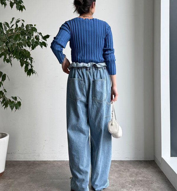  「【WEB限定】ワイドリブボートネックプルオーバー」|ニット・セーター|