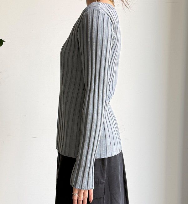  「【WEB限定】ワイドリブボートネックプルオーバー」|ニット・セーター|