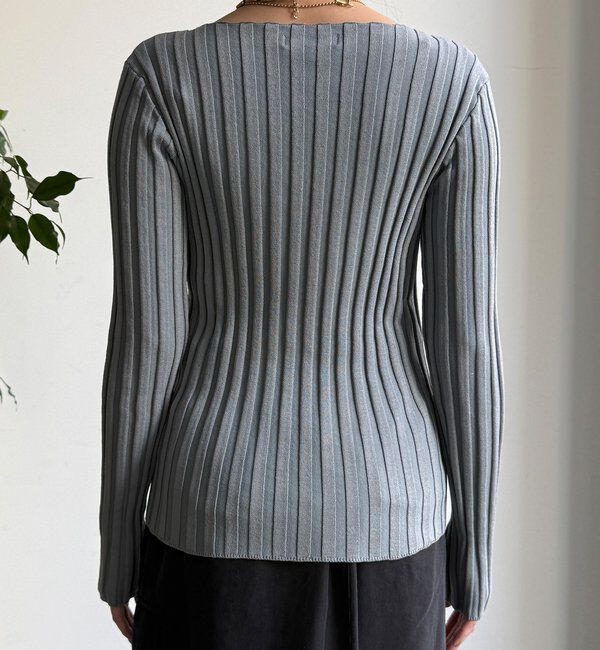  「【WEB限定】ワイドリブボートネックプルオーバー」|ニット・セーター|