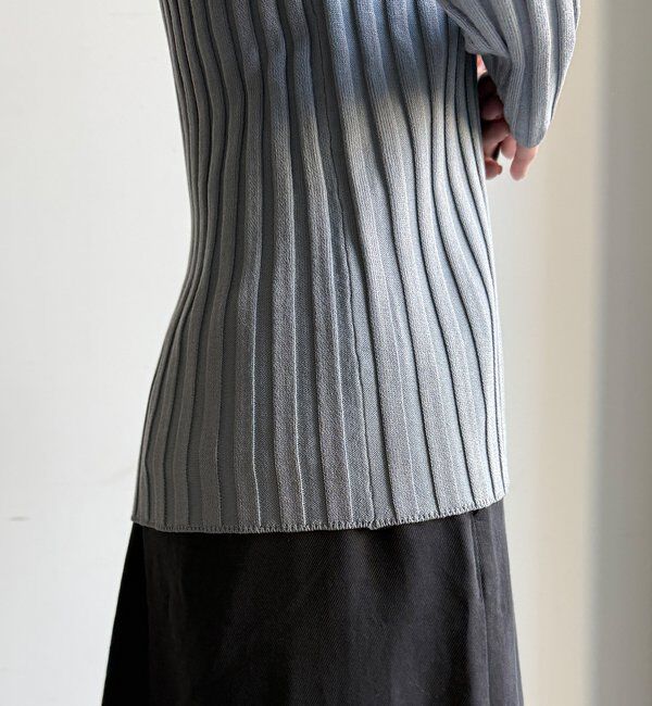  「【WEB限定】ワイドリブボートネックプルオーバー」|ニット・セーター|