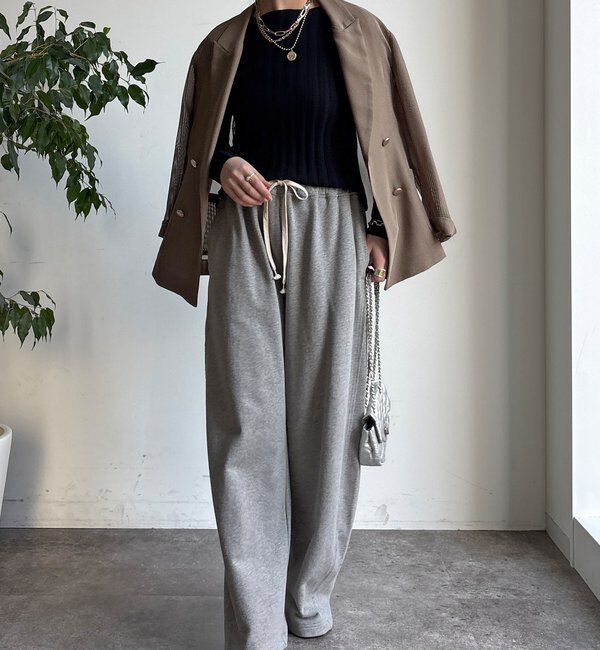  「【WEB限定】ワイドリブボートネックプルオーバー」|ニット・セーター|