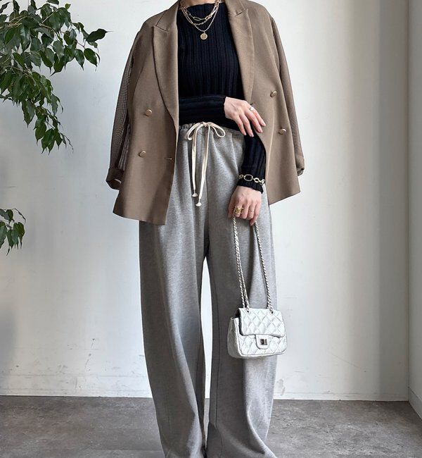  「【WEB限定】ワイドリブボートネックプルオーバー」|ニット・セーター|