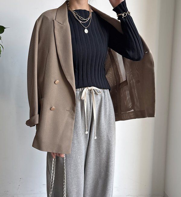  「【WEB限定】ワイドリブボートネックプルオーバー」|ニット・セーター|