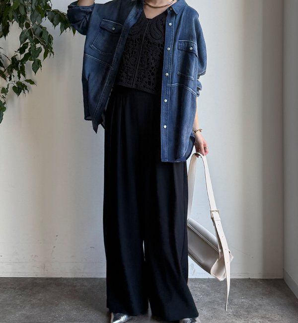  「クロッシェ編みニットベスト」|ニット・セーター|