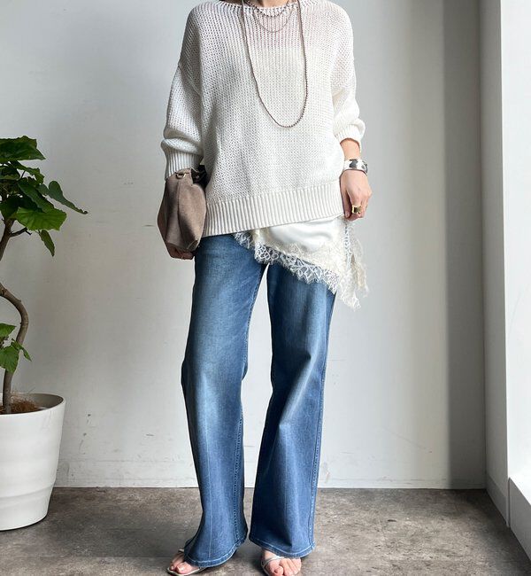  「コットンローゲージプルオーバー」|ニット・セーター|