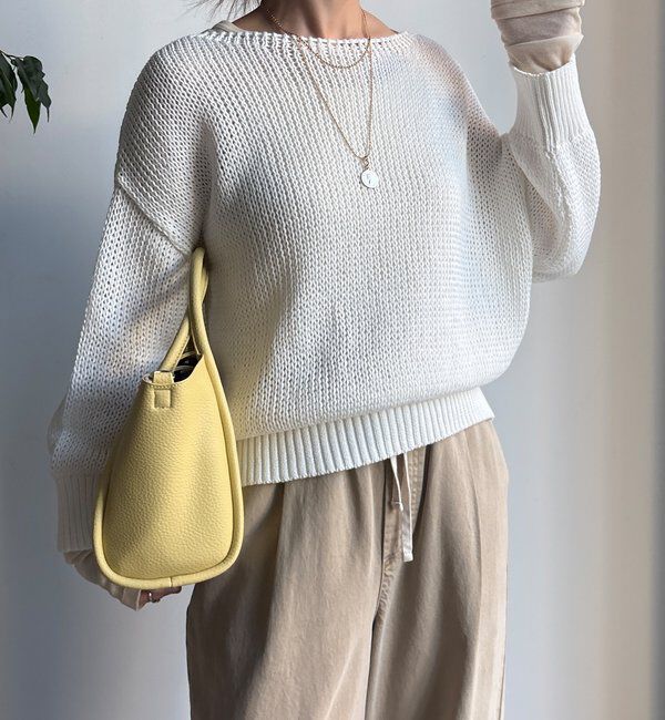  「コットンローゲージプルオーバー」|ニット・セーター|