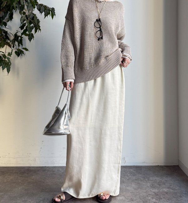  「コットンローゲージプルオーバー」|ニット・セーター|