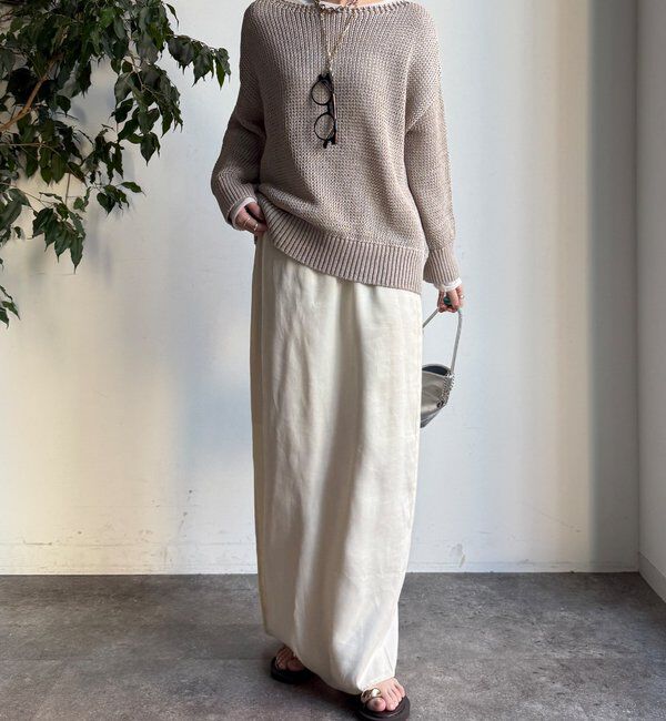  「コットンローゲージプルオーバー」|ニット・セーター|