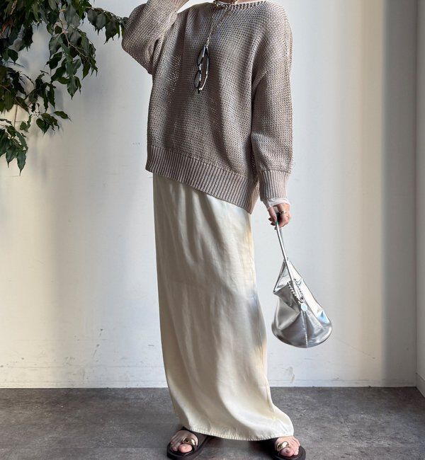  「コットンローゲージプルオーバー」|ニット・セーター|