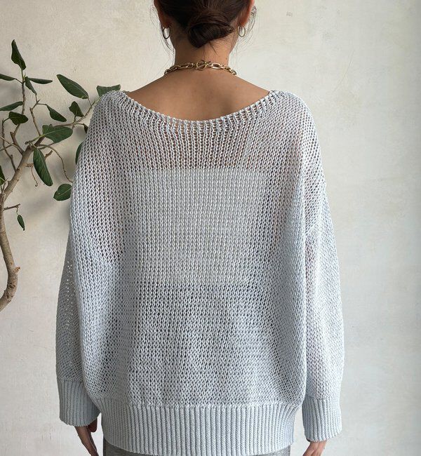  「コットンローゲージプルオーバー」|ニット・セーター|