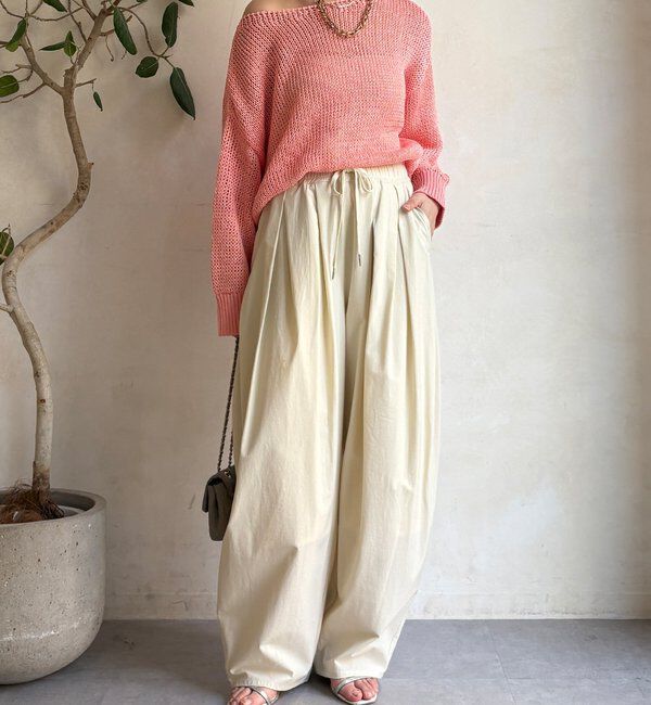  「コットンローゲージプルオーバー」|ニット・セーター|