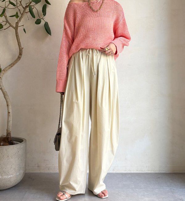  「コットンローゲージプルオーバー」|ニット・セーター|