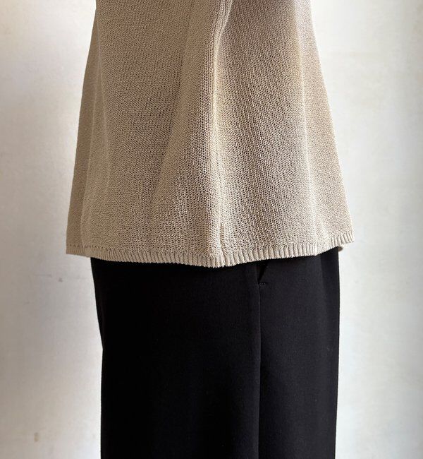  「和紙スキッパープルオーバー」|ニット・セーター|