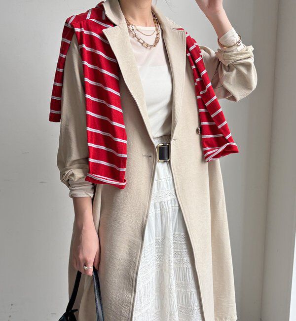  「【WEB限定】スウェードライクトレンチコート」|その他|