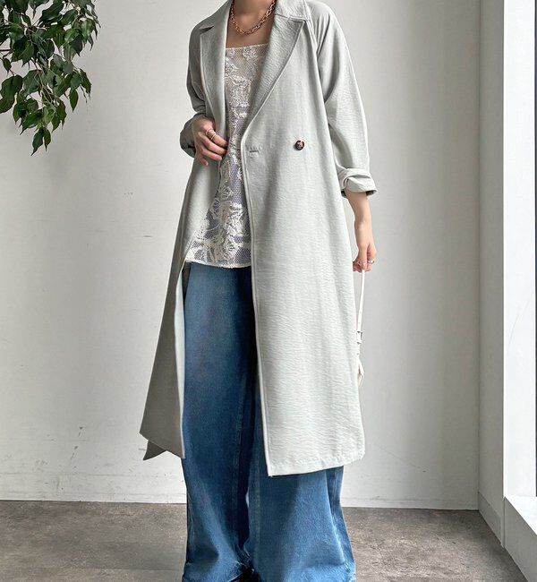  「【WEB限定】スウェードライクトレンチコート」|その他|